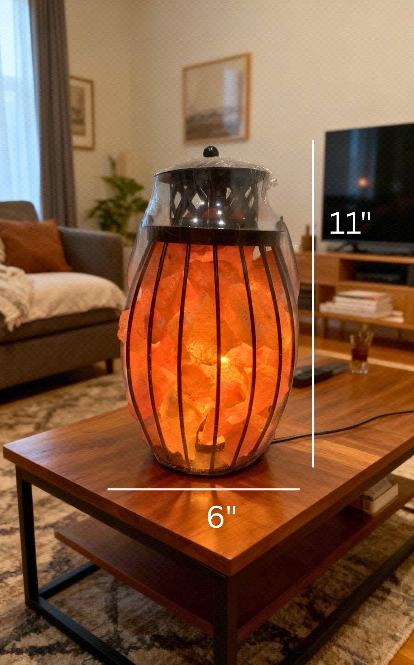 Cozy Laal Tan Himalayan Salt Lantern | Pakistan