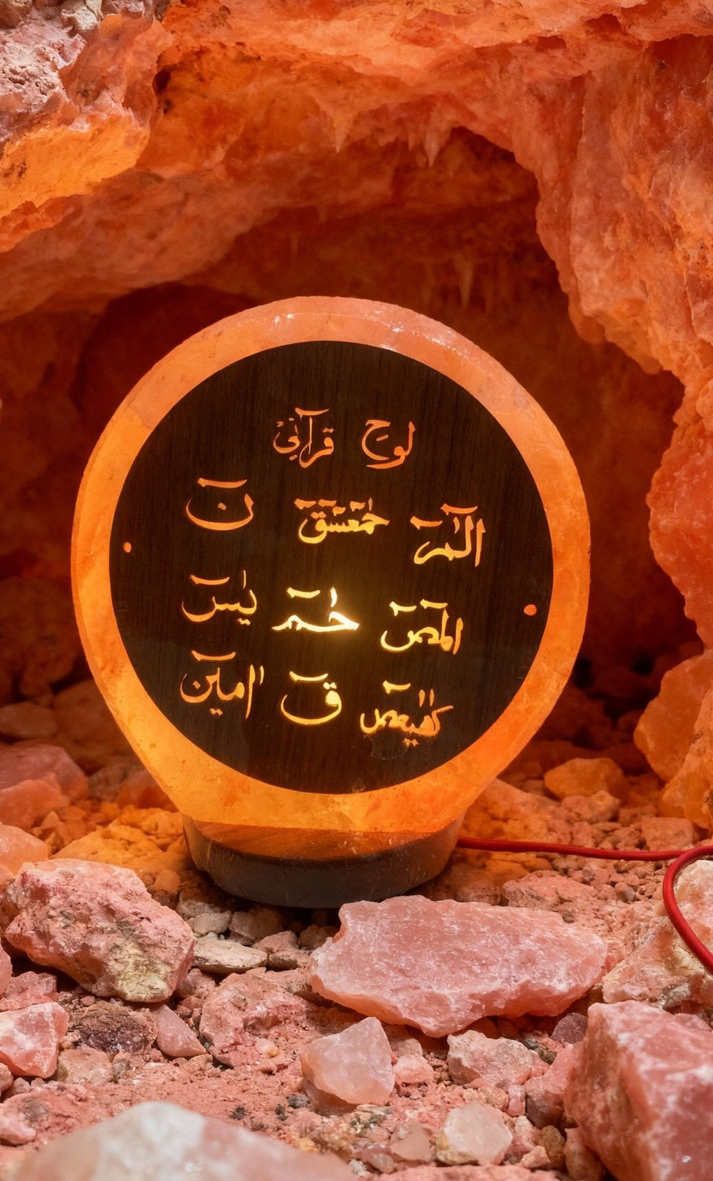 Blessed Loh-e-Qurani Himalayan Salt Lamp