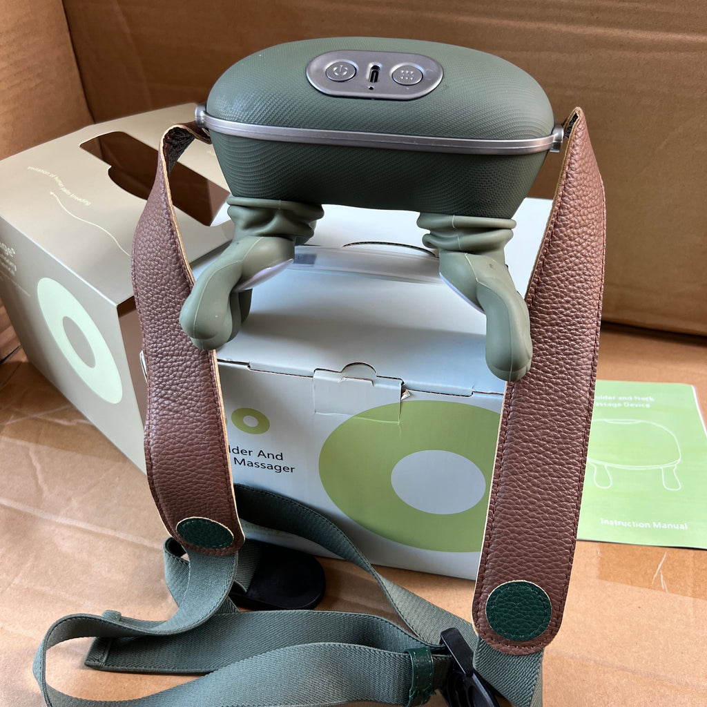 Neck & Shoulder Massager, 3 Massage Mode, 2 Heat Function, Simulated with Human Hand Design For Neck, Shoulder, Back, Legs. (Imported)
