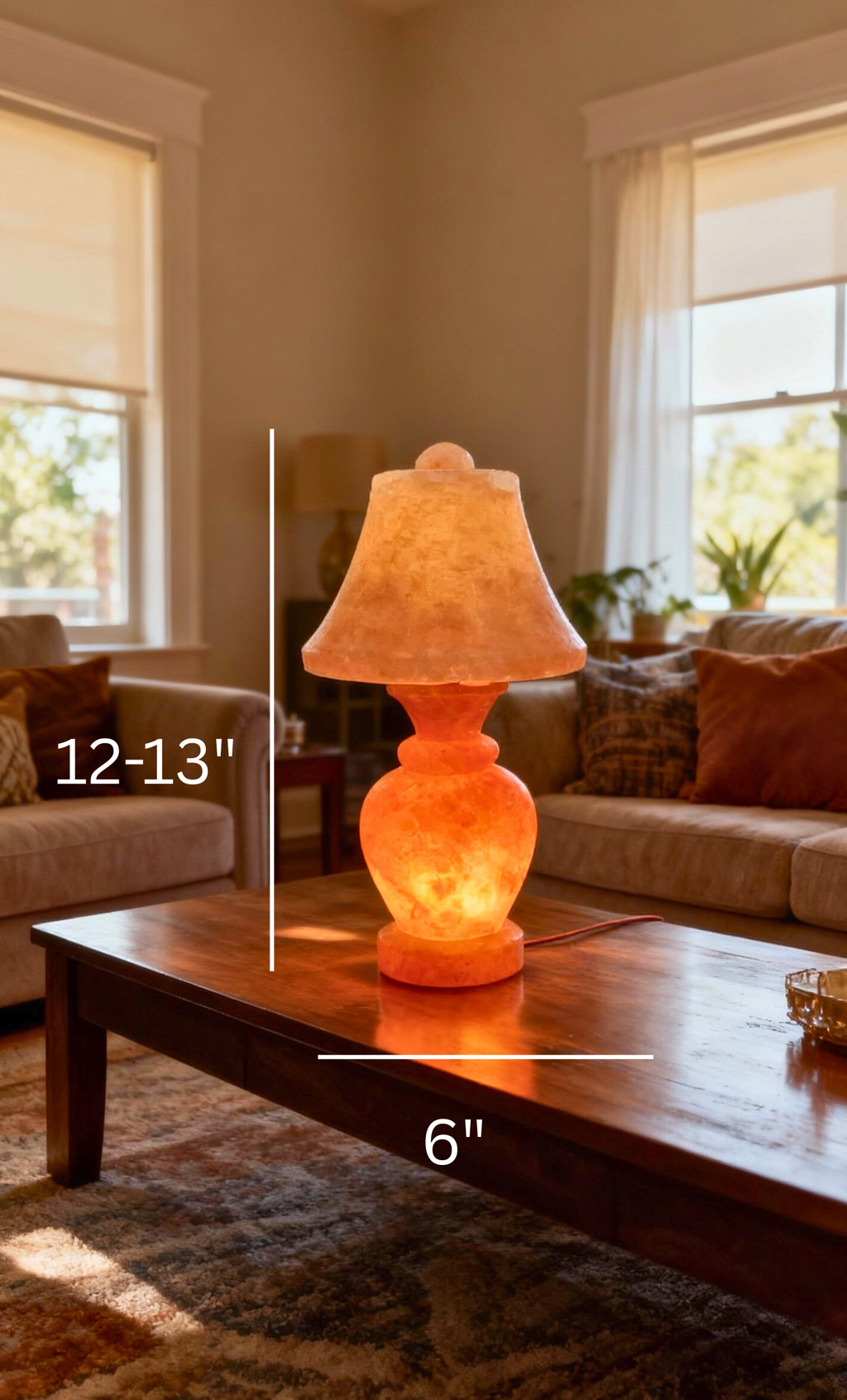 Artisan Himalayan Salt Table Lamp | 2 Piece Set
